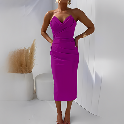 Wanda - Robe élégante sans bretelles pour femmes