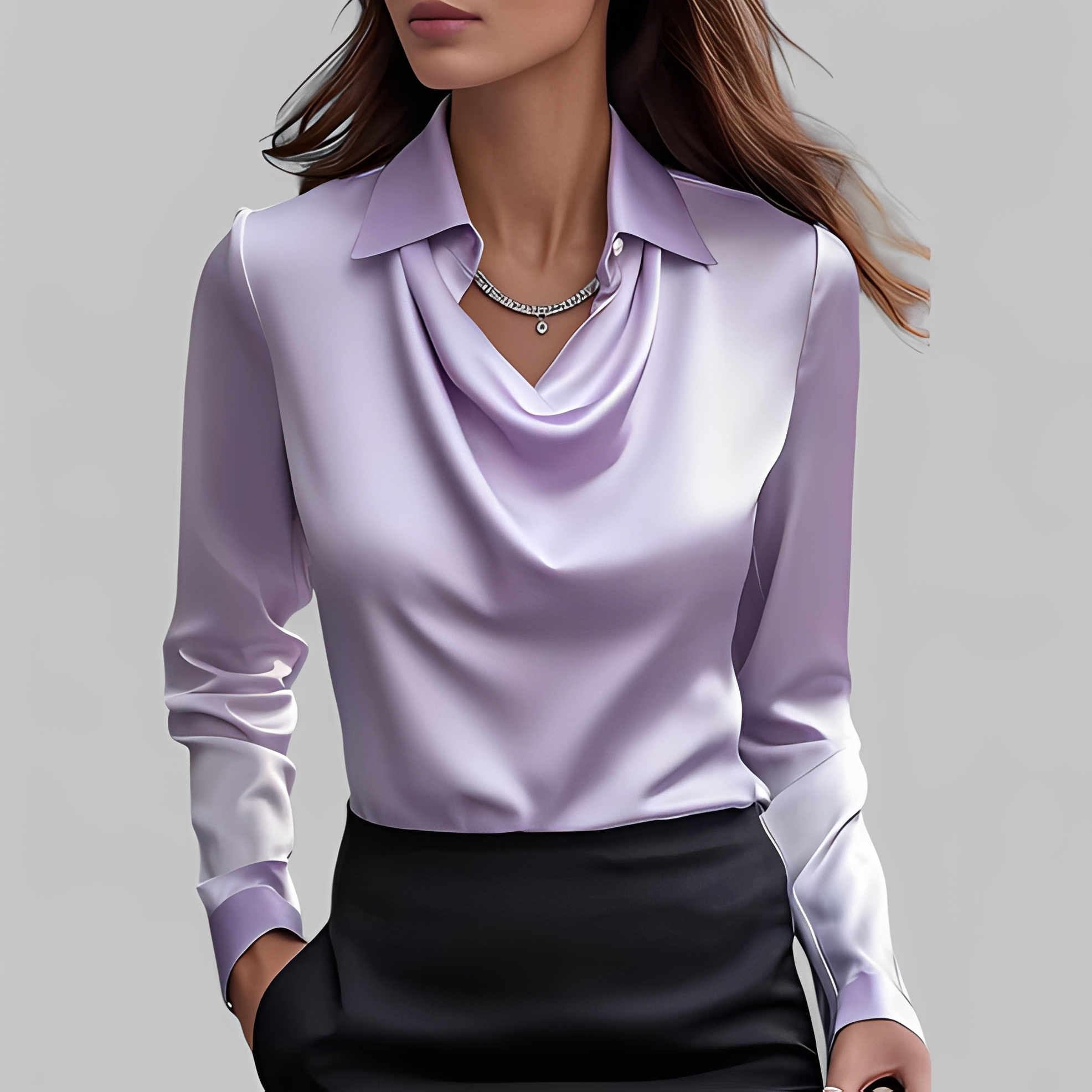 Emmalyn - Chemisier drapé élégant pour femme