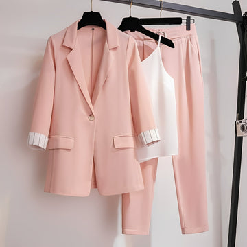 Paula - Ensemble de blazer trois pièces chic pour femmes