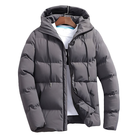 Robert - Stylish quilted jacket with hood for men
