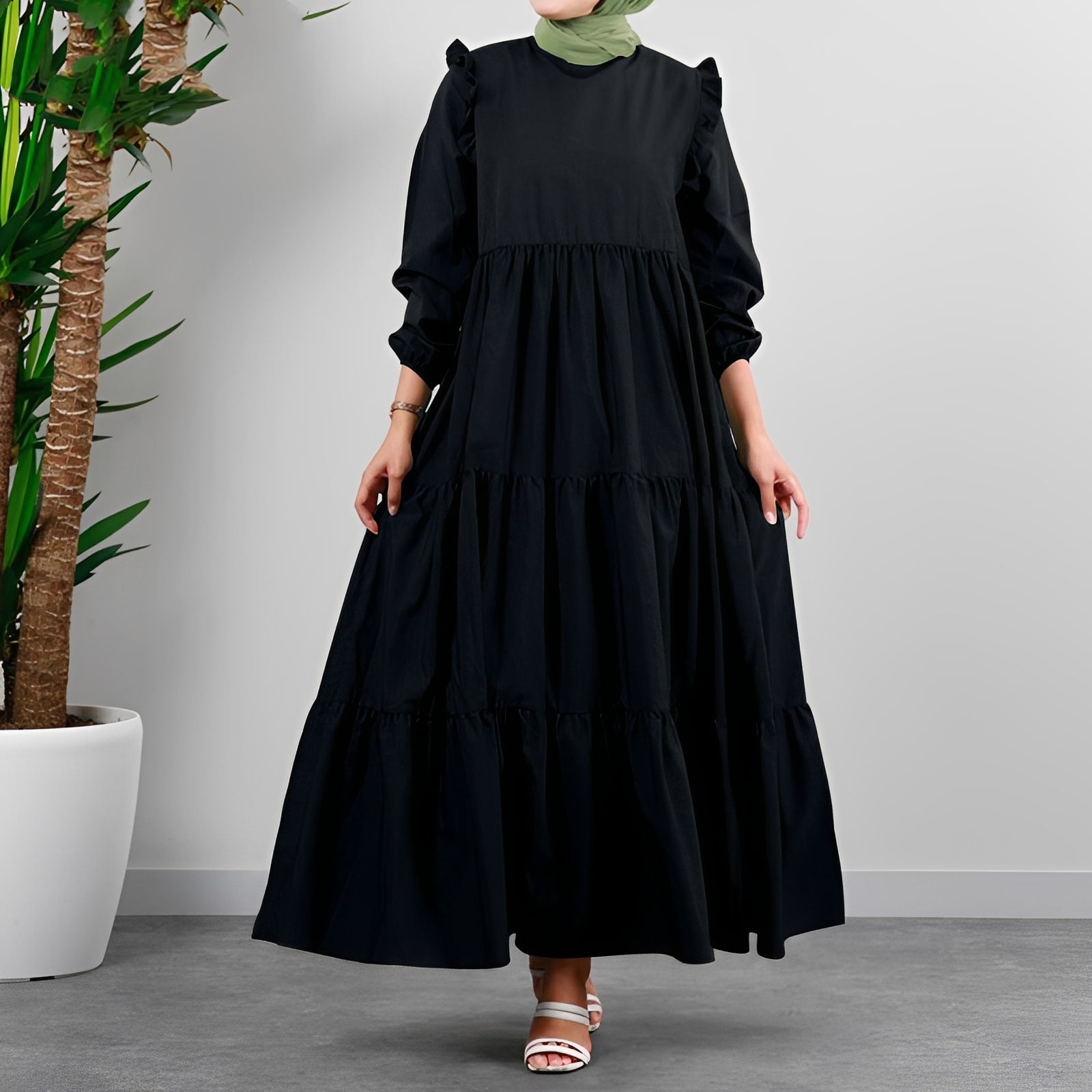 Margaret - Robe Midi Évasée Sophistiquée