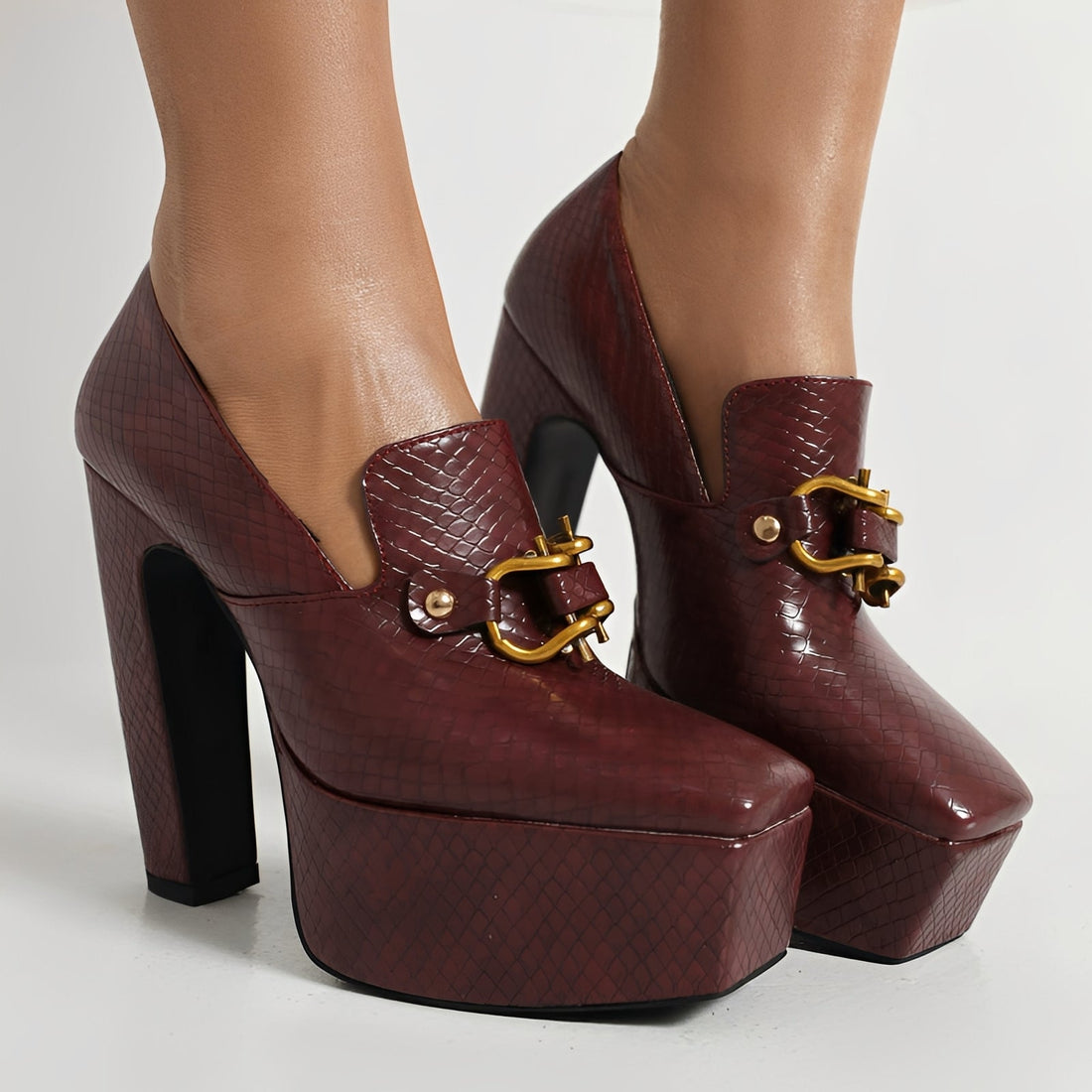 Jennie - Chaussures Chic à Talons Larges
