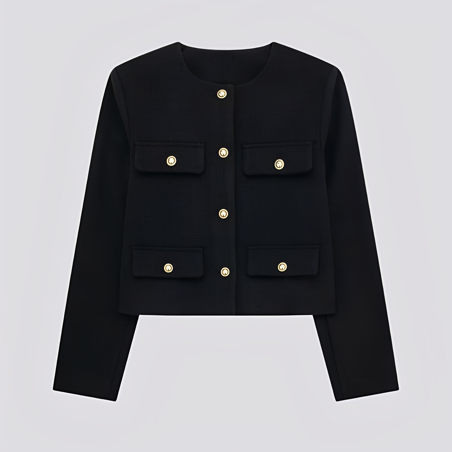 Emelia - Short and elegant women's jacket with buttons