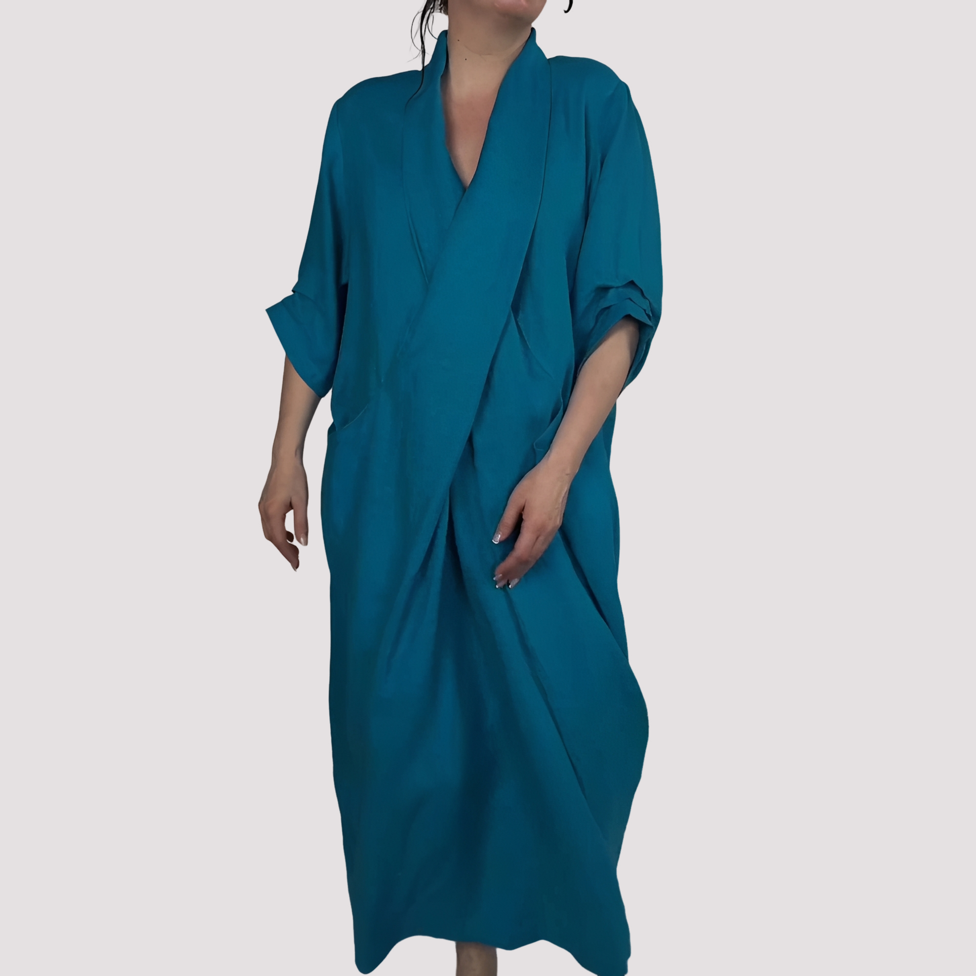 Alicia - Robe longue ample avec poche pour femmes