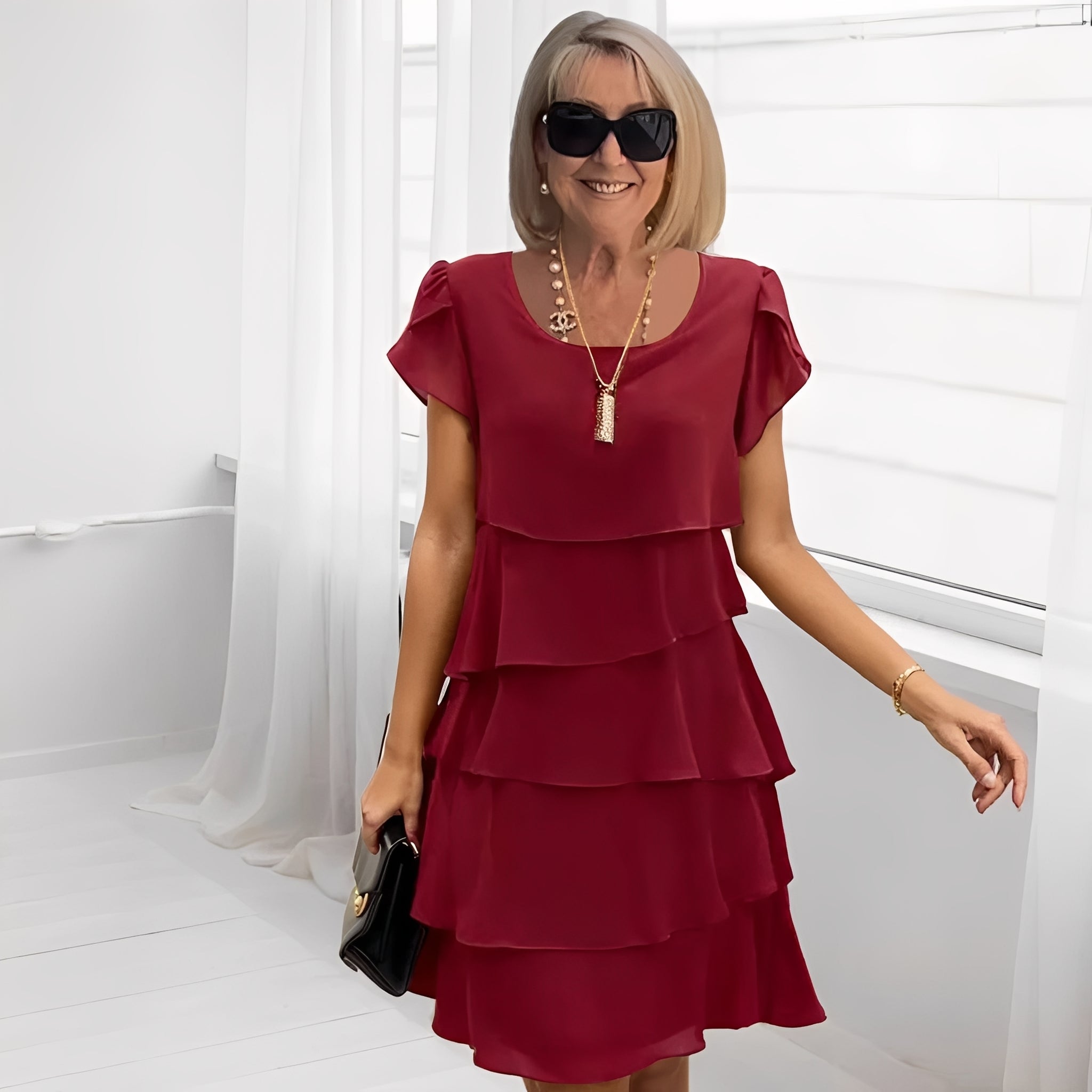 Claudia - Robe en chiffon élégante pour femmes
