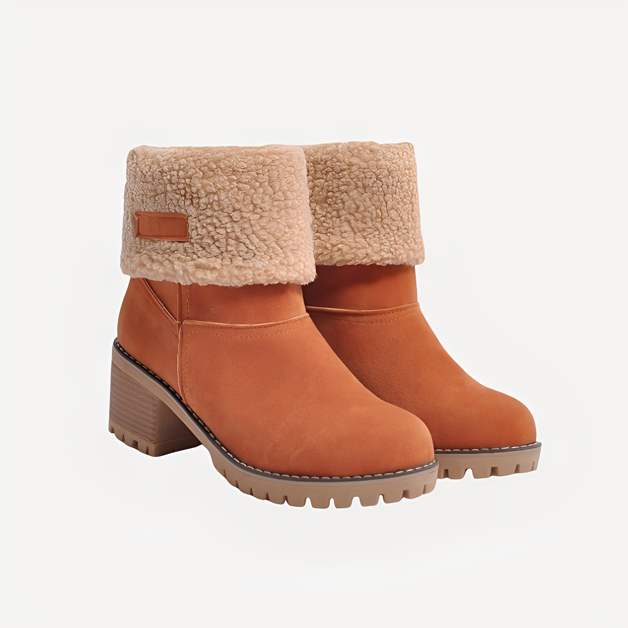 Claudia - Bottes d'hiver élégantes et chaudes à talons pour femmes