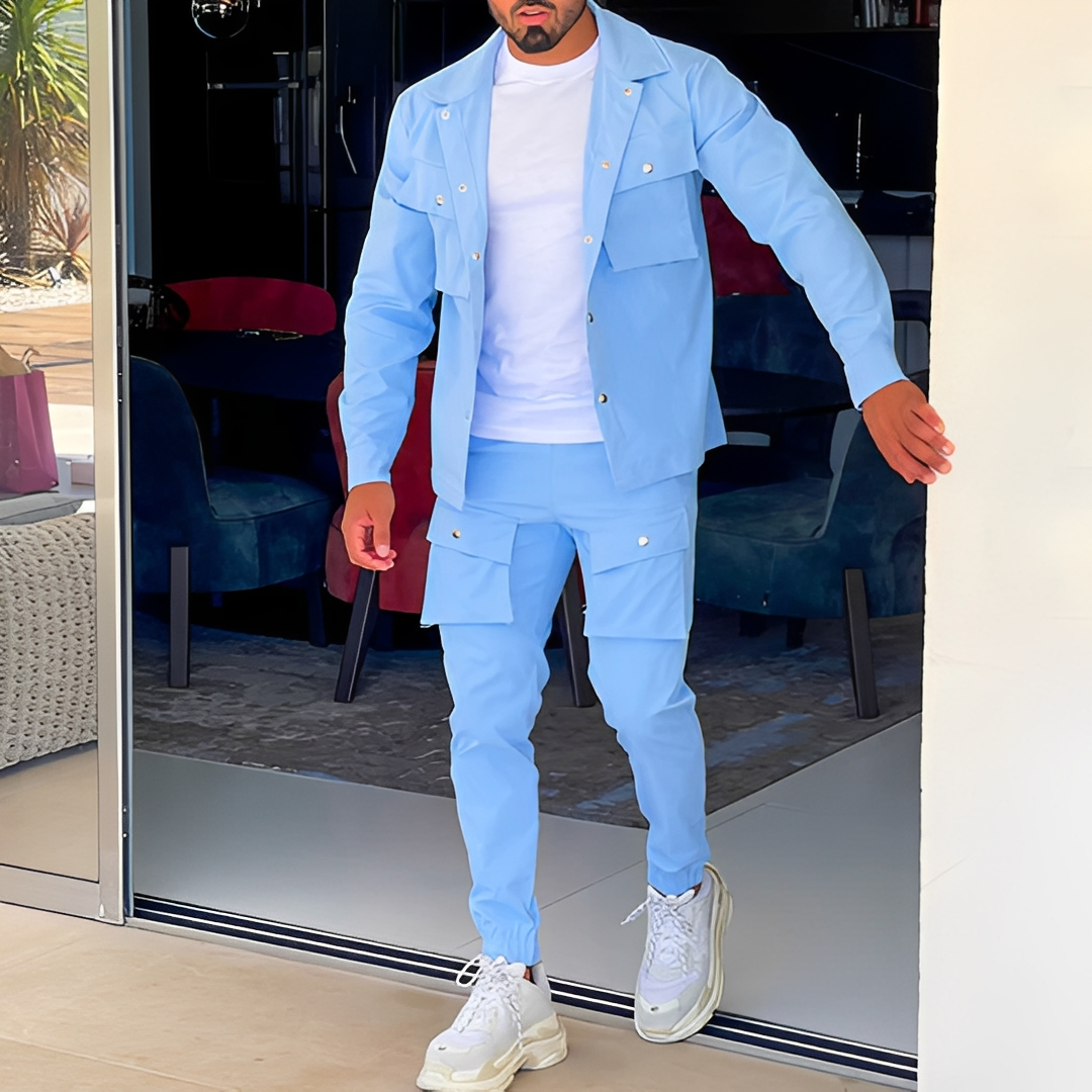 Arjay - Ensemble cargo deux pièces tendance pour homme
