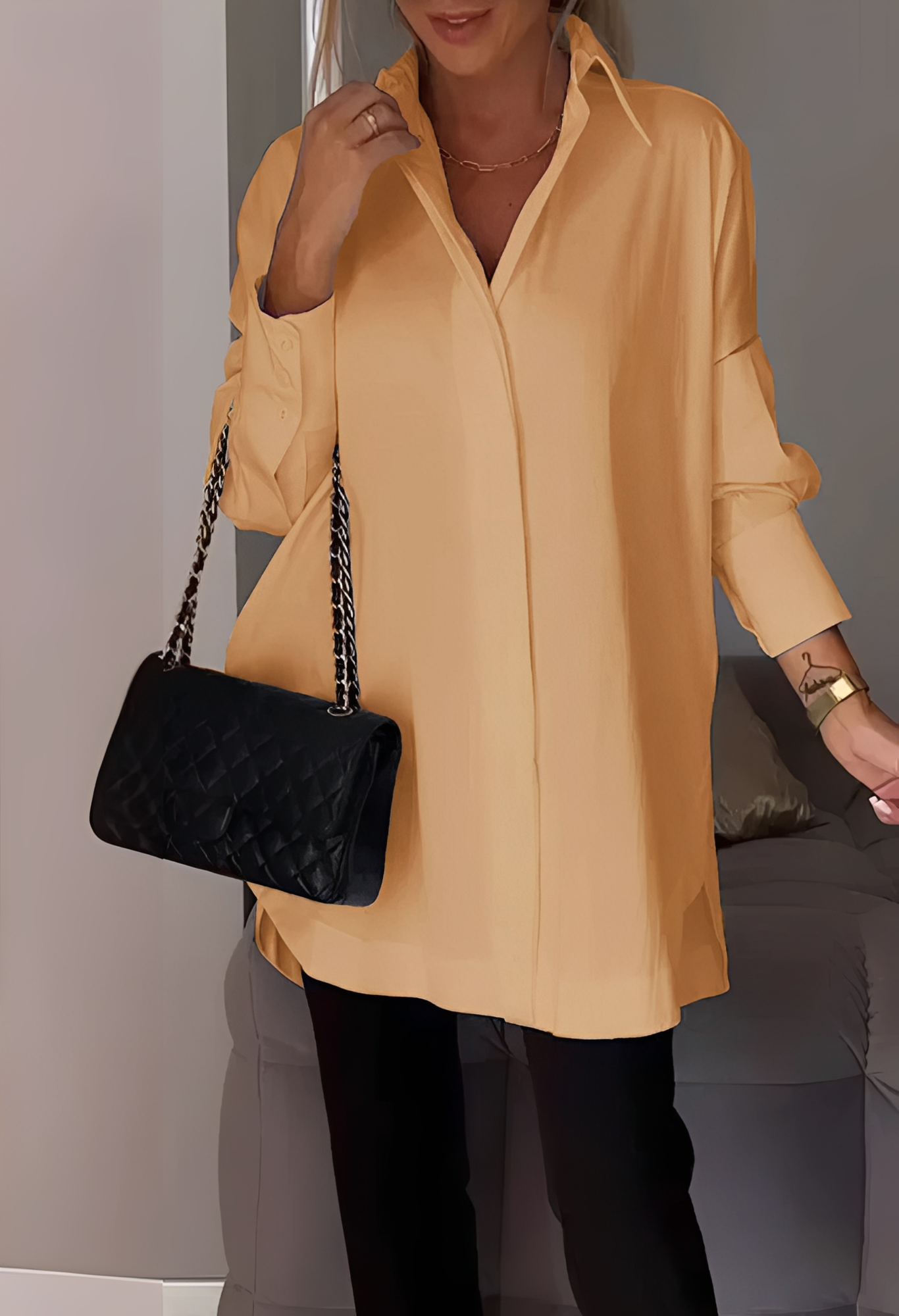 Lauren - Blouse élégante à manches longues