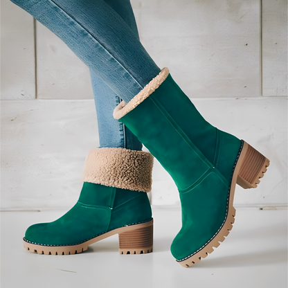 Joella - Bottes chaudes en daim pour femmes