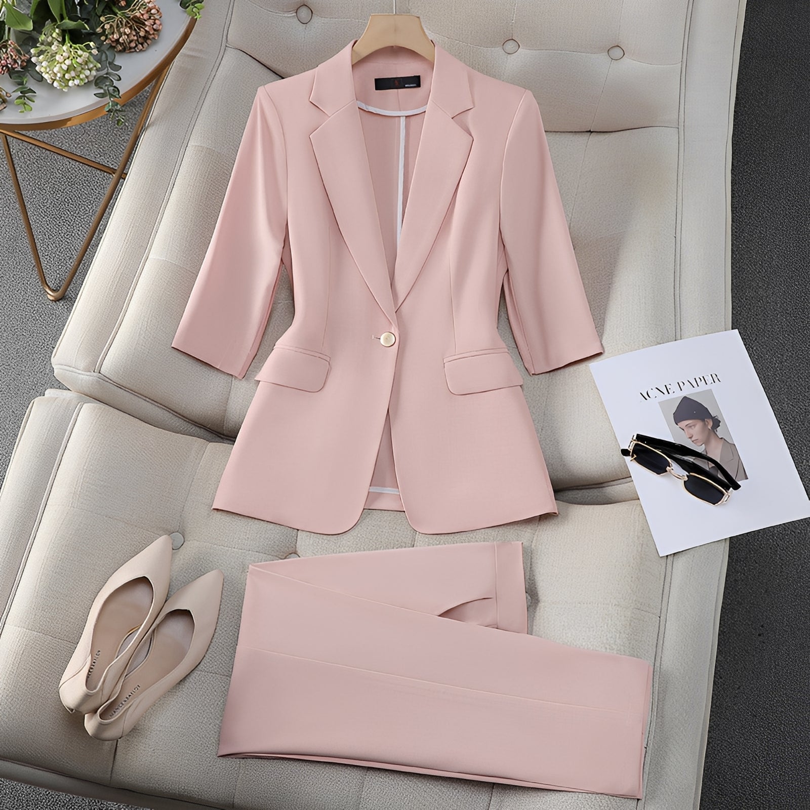 Claudia - Costume chic avec blazer et pantalon pour femmes