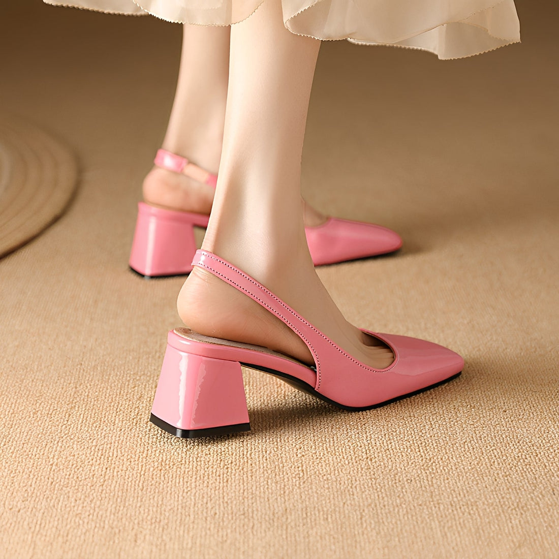 Kristen - Élégants talons carrés