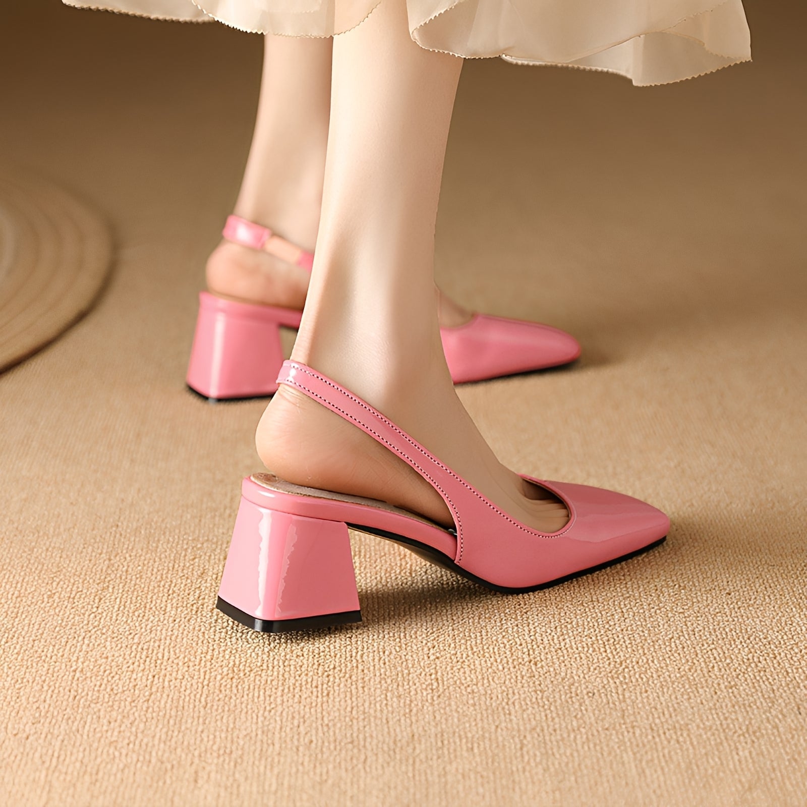 Kristen - Élégants talons carrés