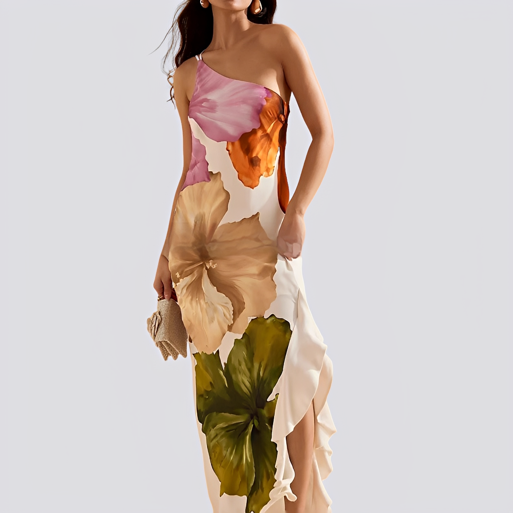 Dorothy - Robe longue chic à motif floral pour femmes