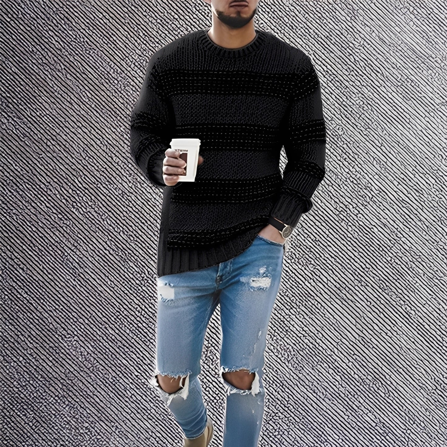 Kenzo - Weicher gestreifter Pullover für Herren