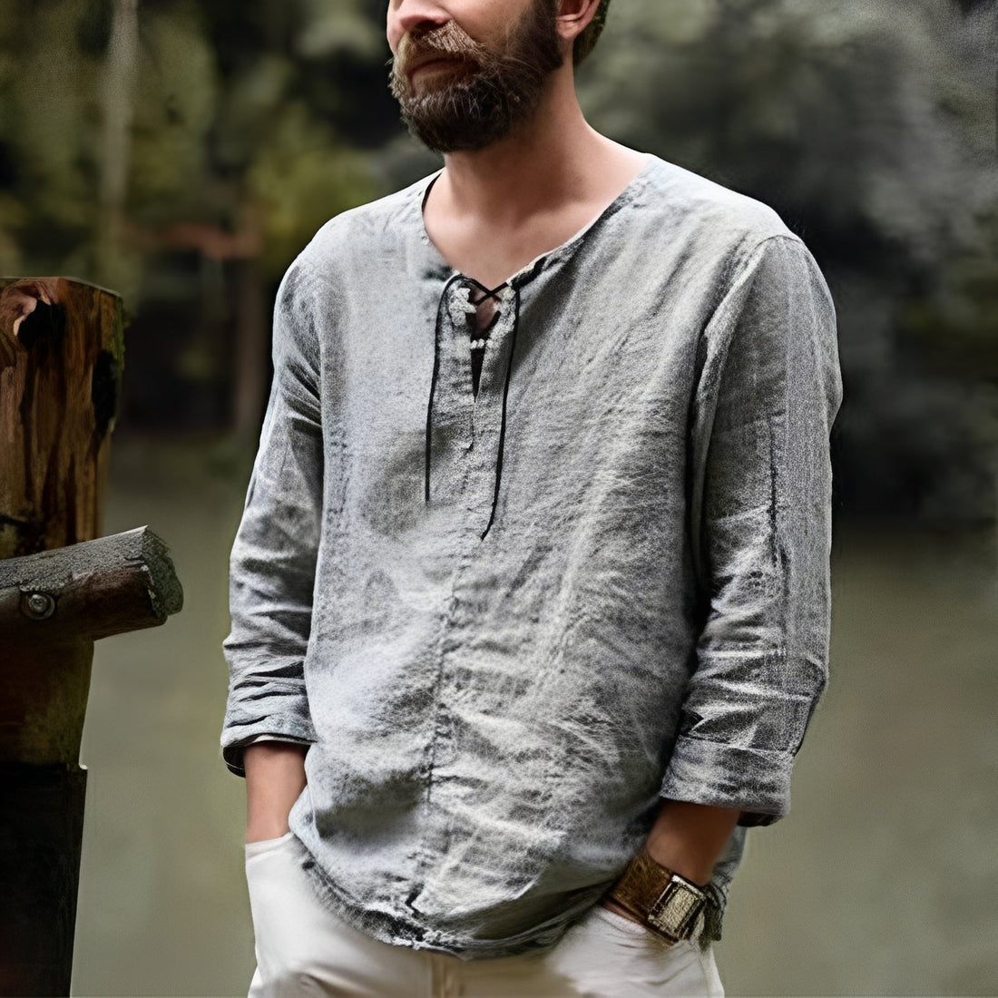 Keaton - Chemise classique et ample pour hommes