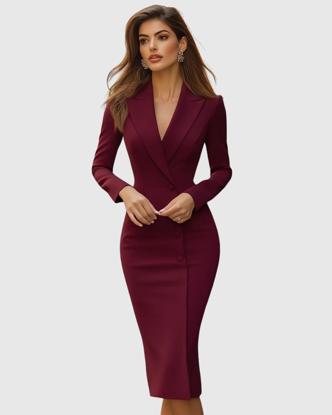 Shane – Midi-Kleid schick mit geformter Silhouette