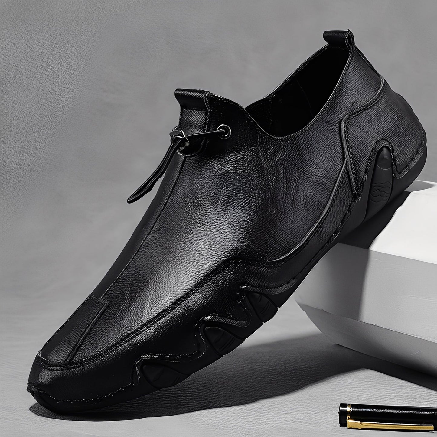 Everard - Élégant, décontracté, mocassins en cuir pour hommes