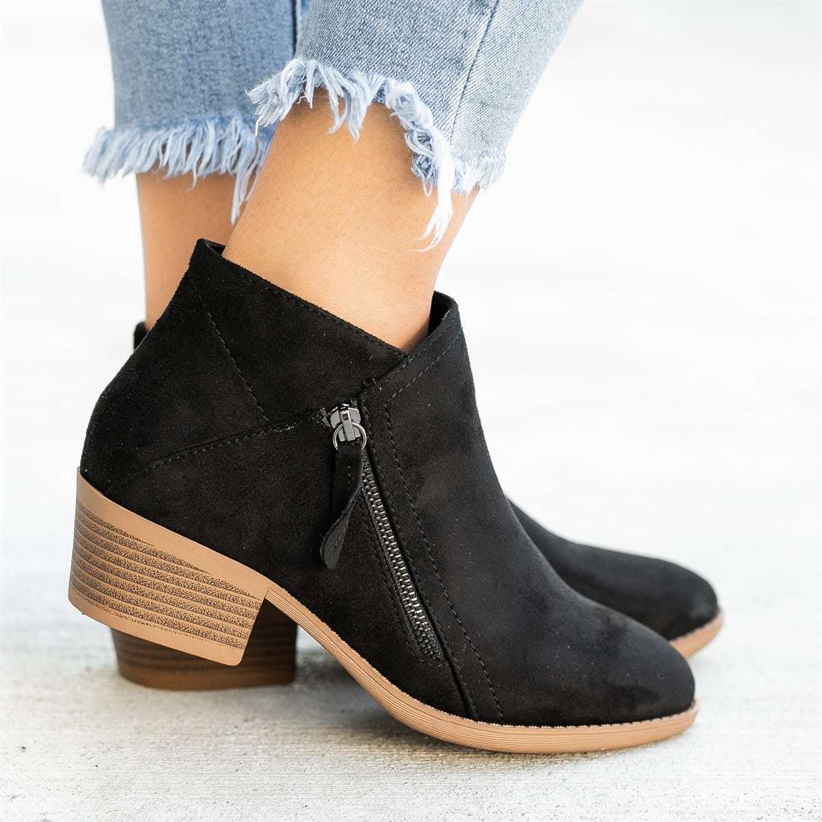 Elizabeth - Bottes en daim élégantes pour femmes