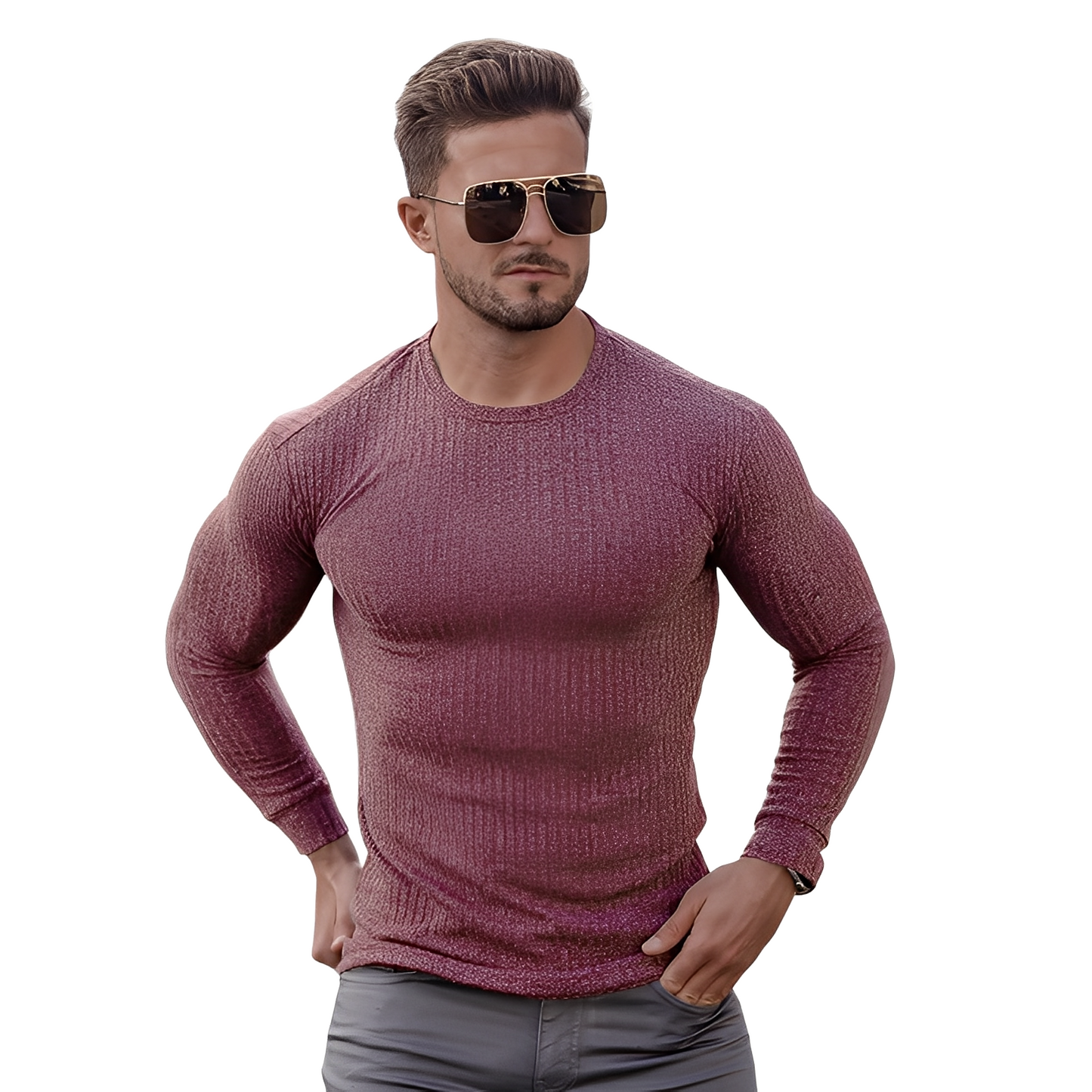 Wynne - Pull pour hommes, design ajusté et épuré