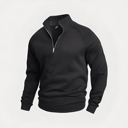 Wiley - Sweat décontracté en polaire avec zip pour hommes