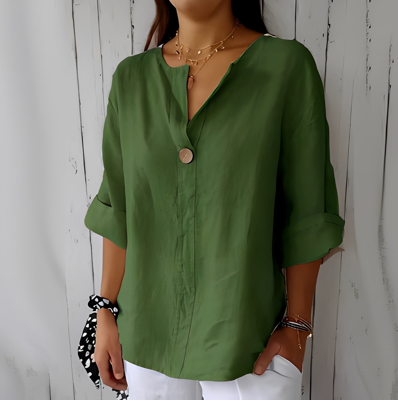 Stephanie - Blouse décontractée et ample pour femmes