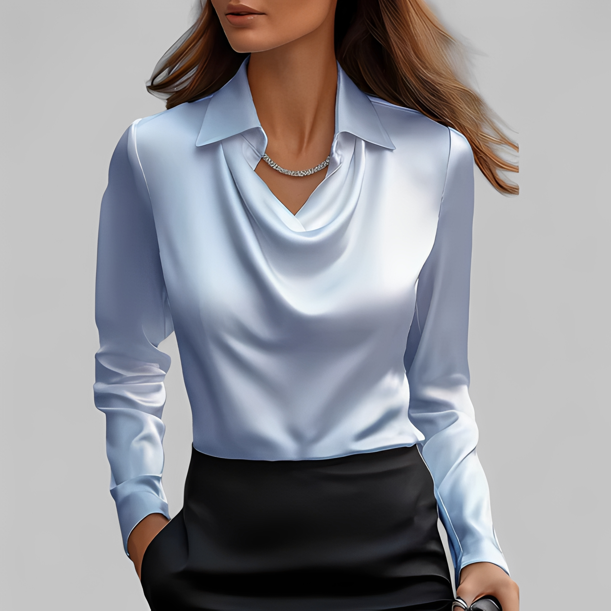 Emmalyn - Chemisier drapé élégant pour femme