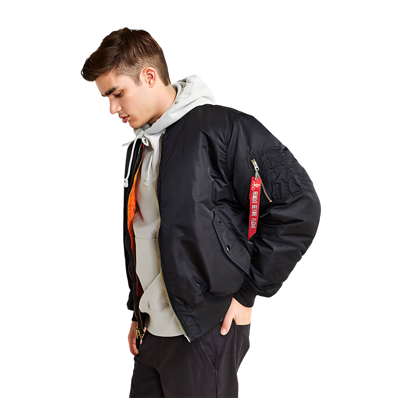 Norbert - Blouson bomber vintage matelassé pour hommes