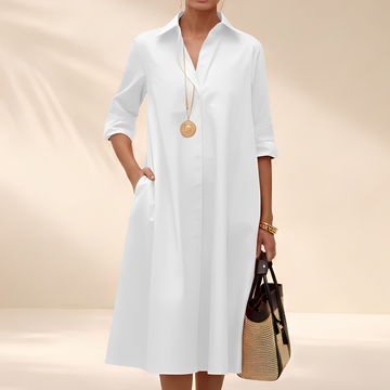 Eljenne - Robe chemise fluide pour femme