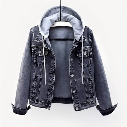Karolyn - Élégante veste en jean avec capuche pour femmes