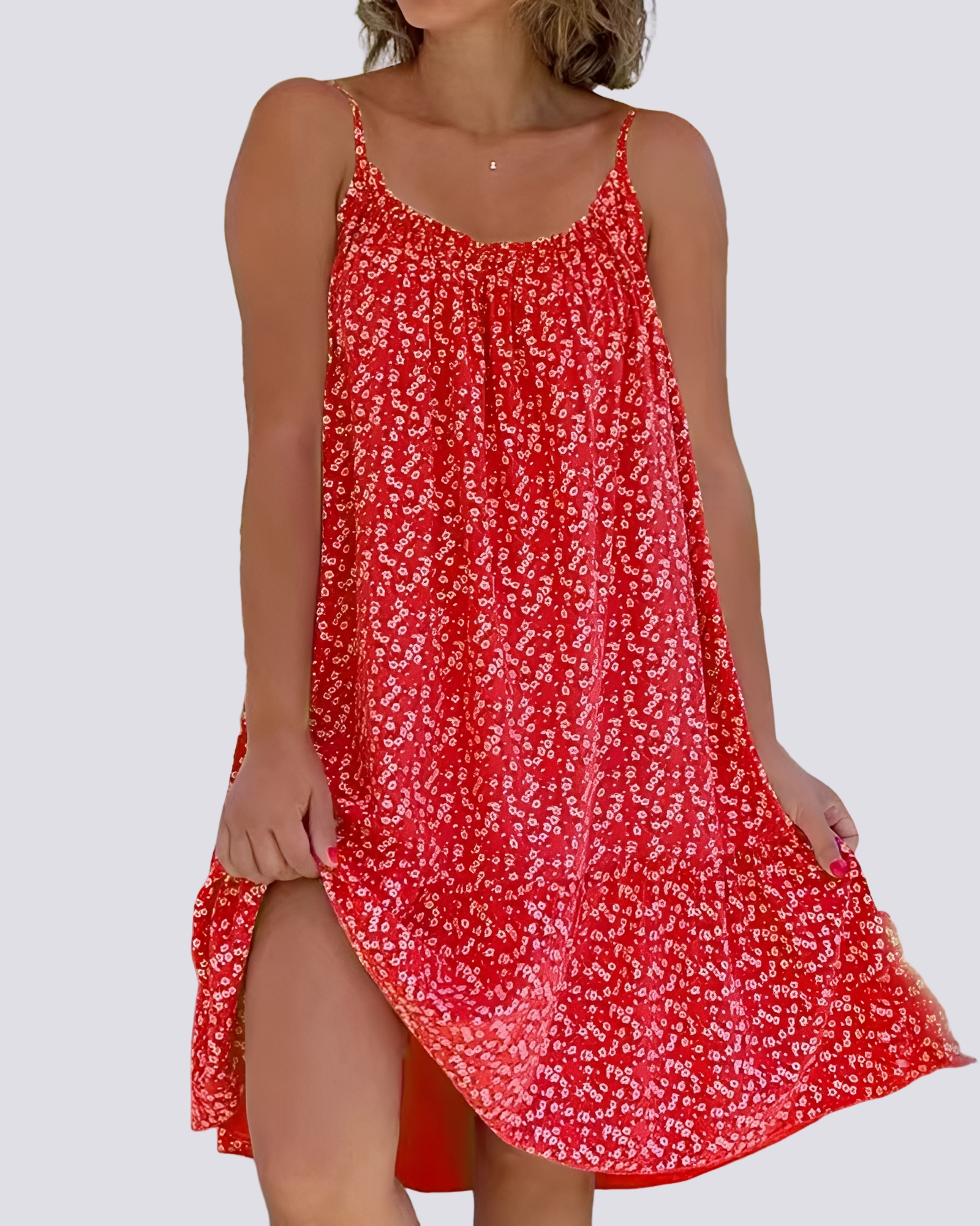 Alannah - Robe Mini Fleurie Élégante