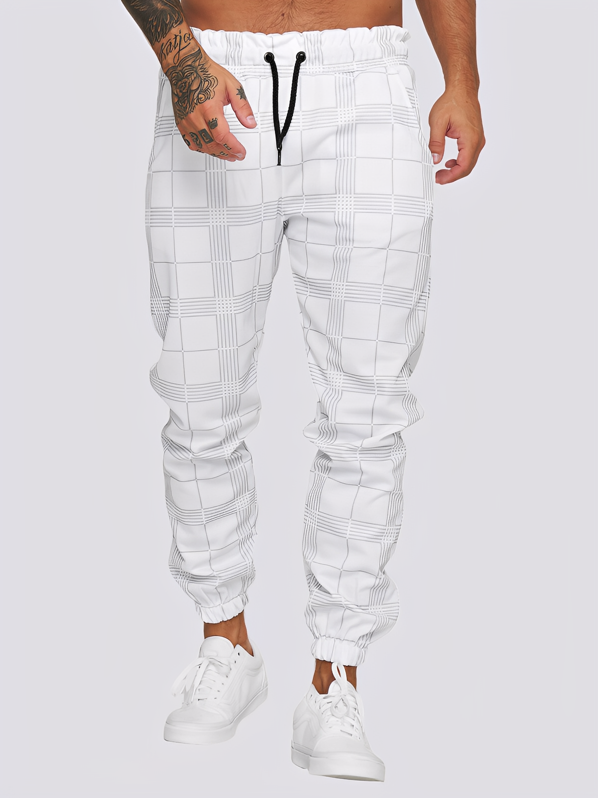 Jaeden - Pantalon chic à carreaux pour hommes