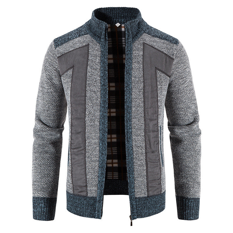 Domenic - Manteau doux et large à zip pour hommes