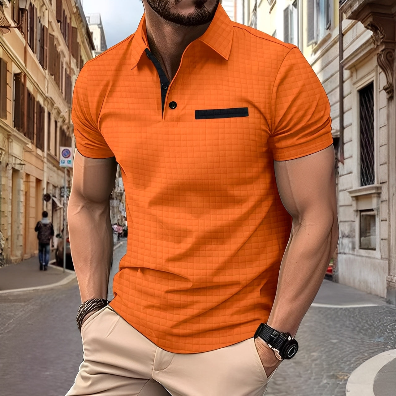 Benson - Polo classe ajusté pour hommes