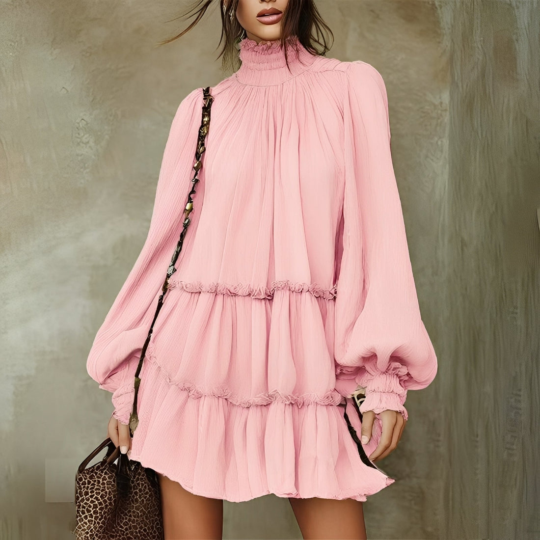 Mayeth - Robe Mini à Volants Élégante