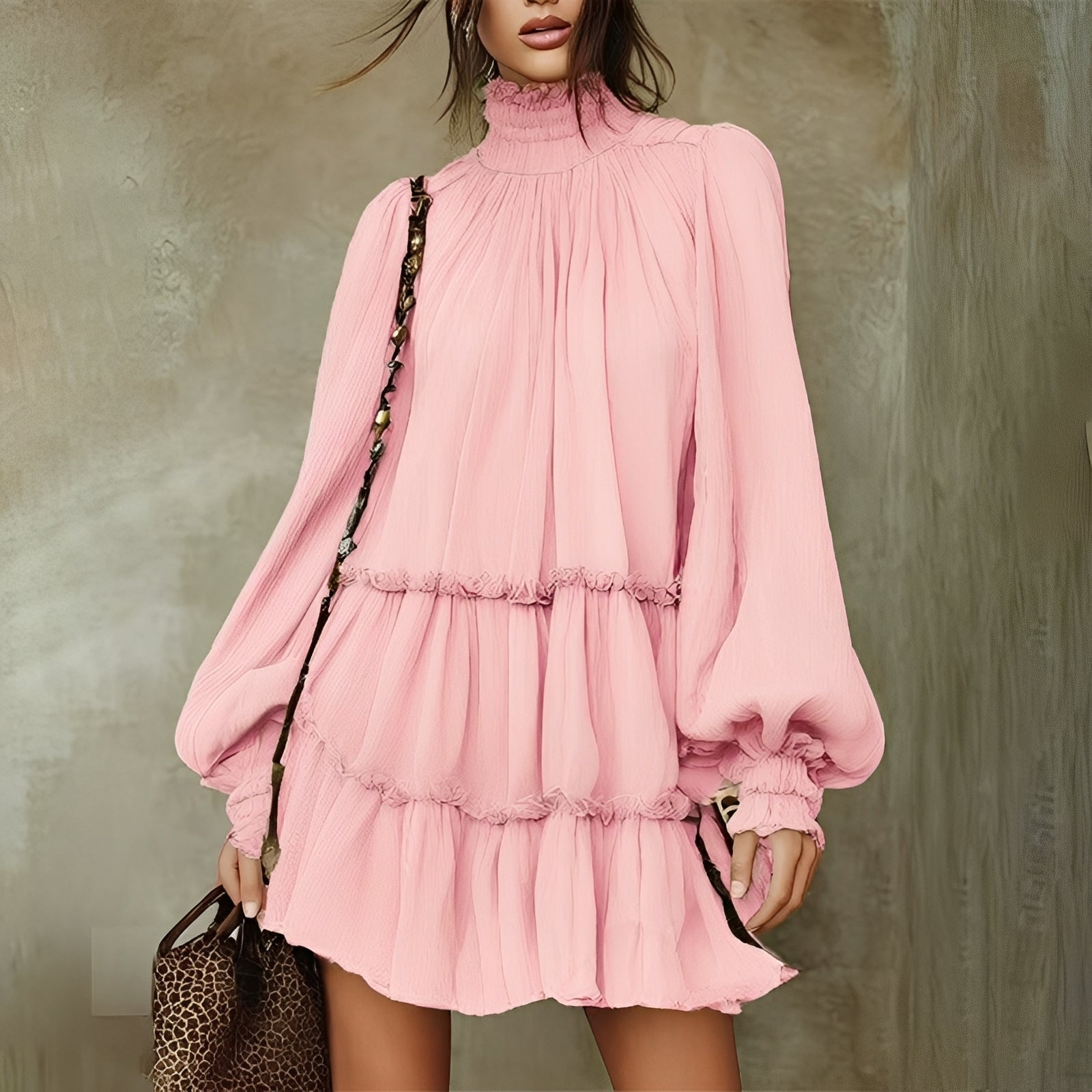 Mayeth - Robe Mini à Volants Élégante
