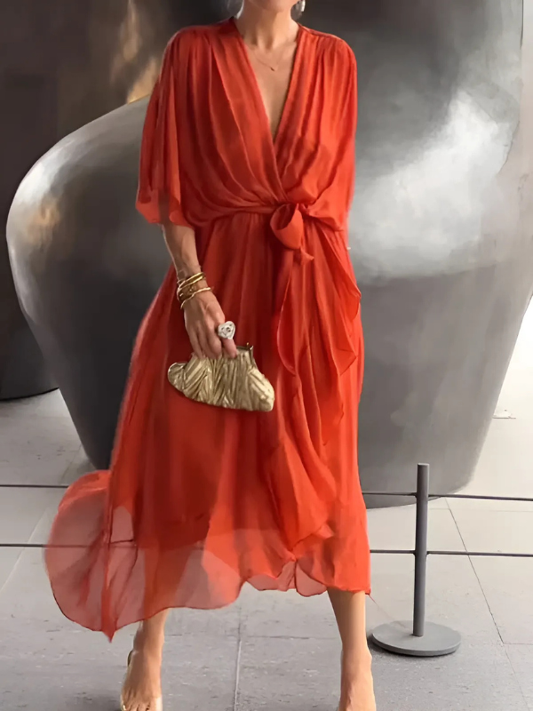 Seraphina – Timeless wrap mid-length dresses