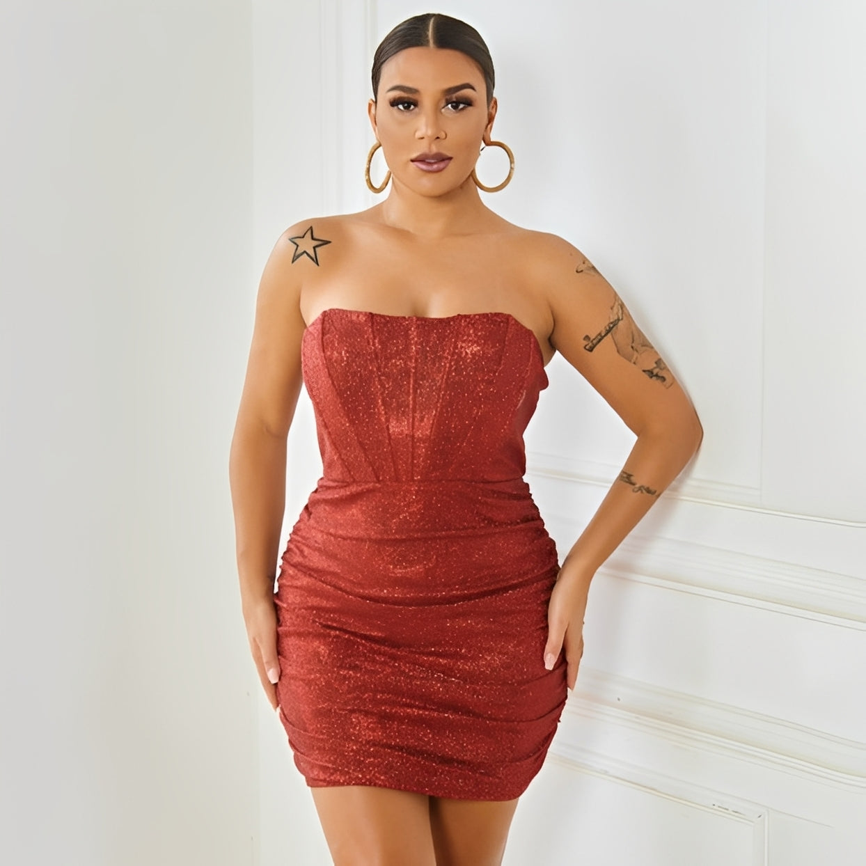 Isobelle - Mini-robe élégante avec corset pour femmes