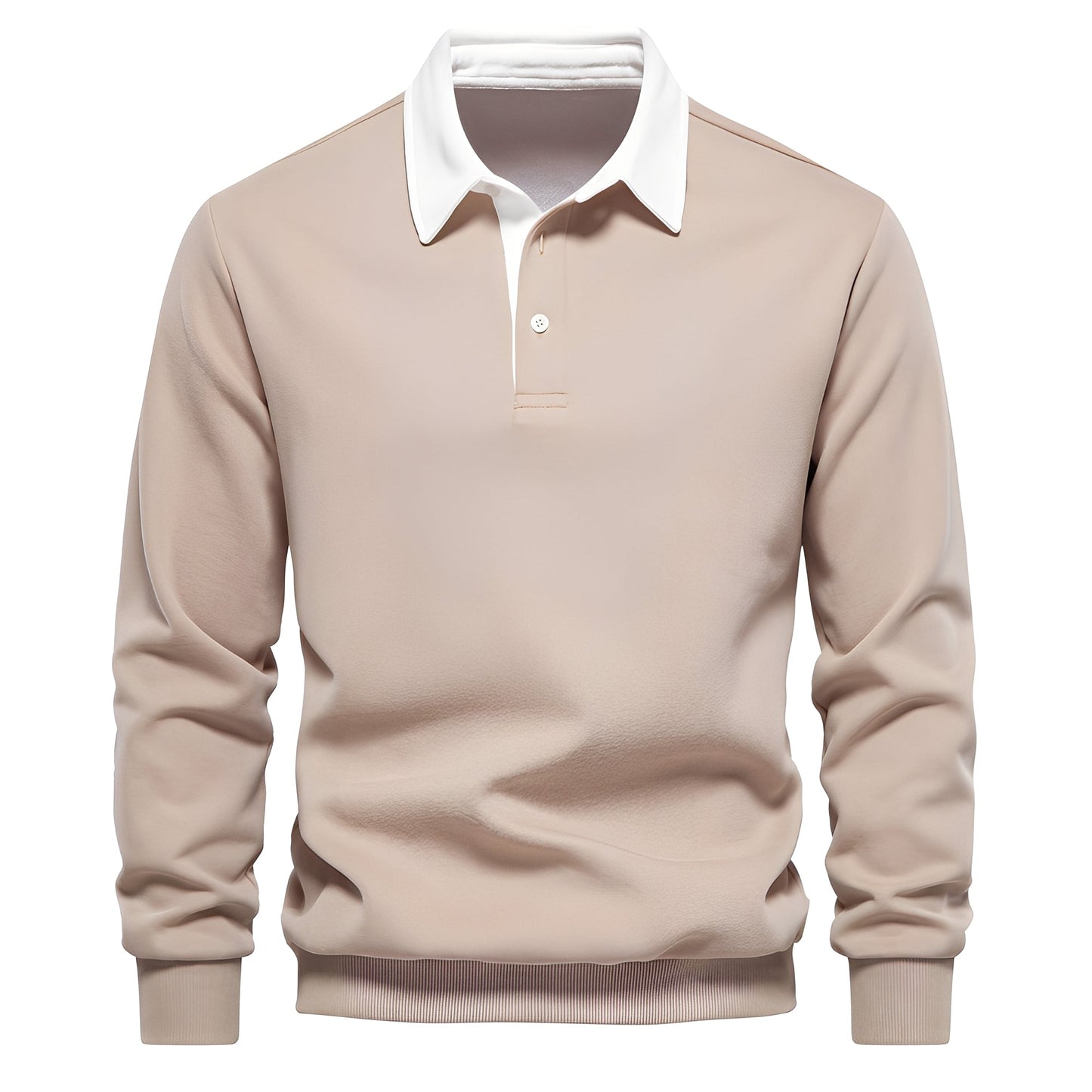 Shelton - Polo décontracté pour homme à manches longues