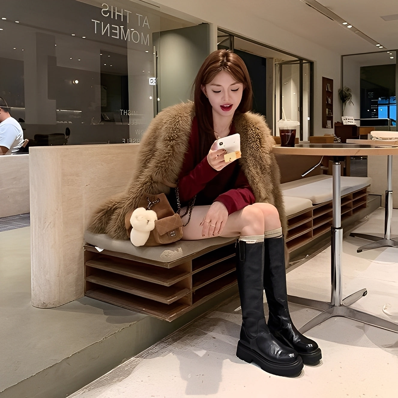 Christine - Élégantes bottes longues en cuir pour femmes