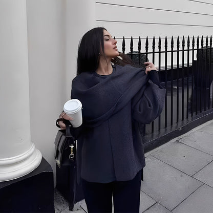 Shelley - Élégant manteau en tricot pour femmes