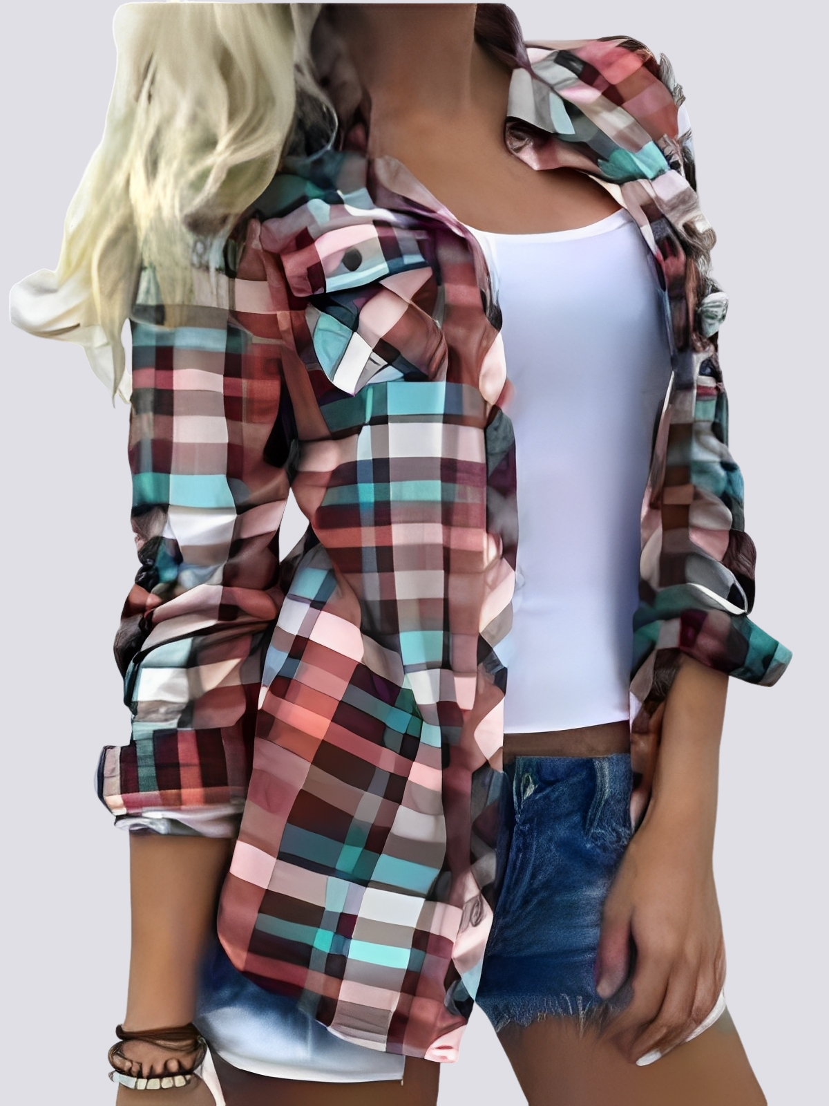 Charlotte - Chemise longue colorée