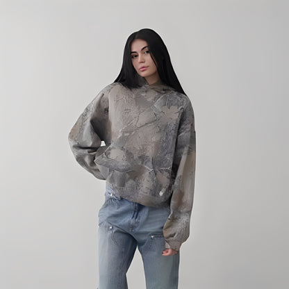 Anya - Hoodie Relaxe Confort Camouflage