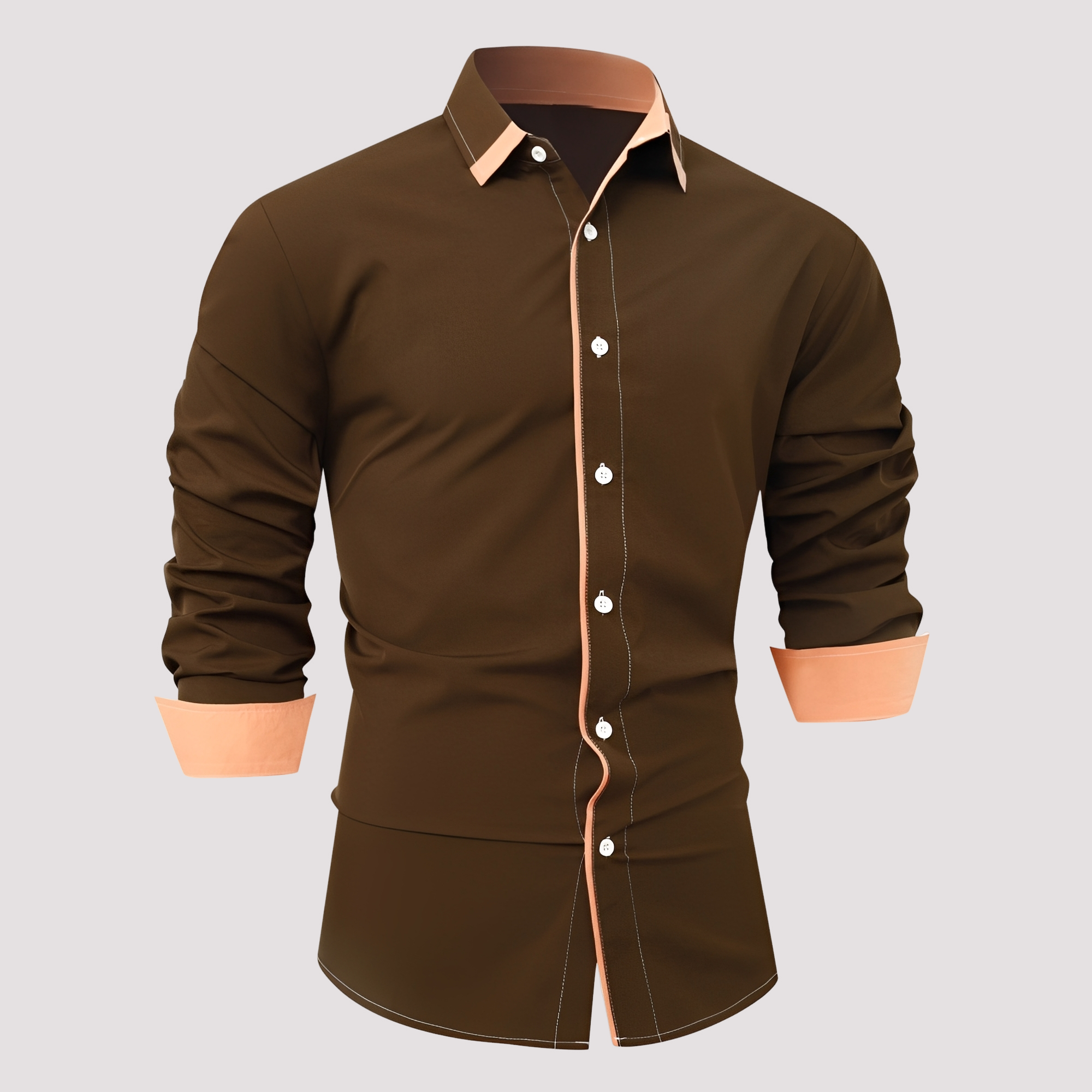 Samuel - Élégante surchemise à manches longues pour hommes