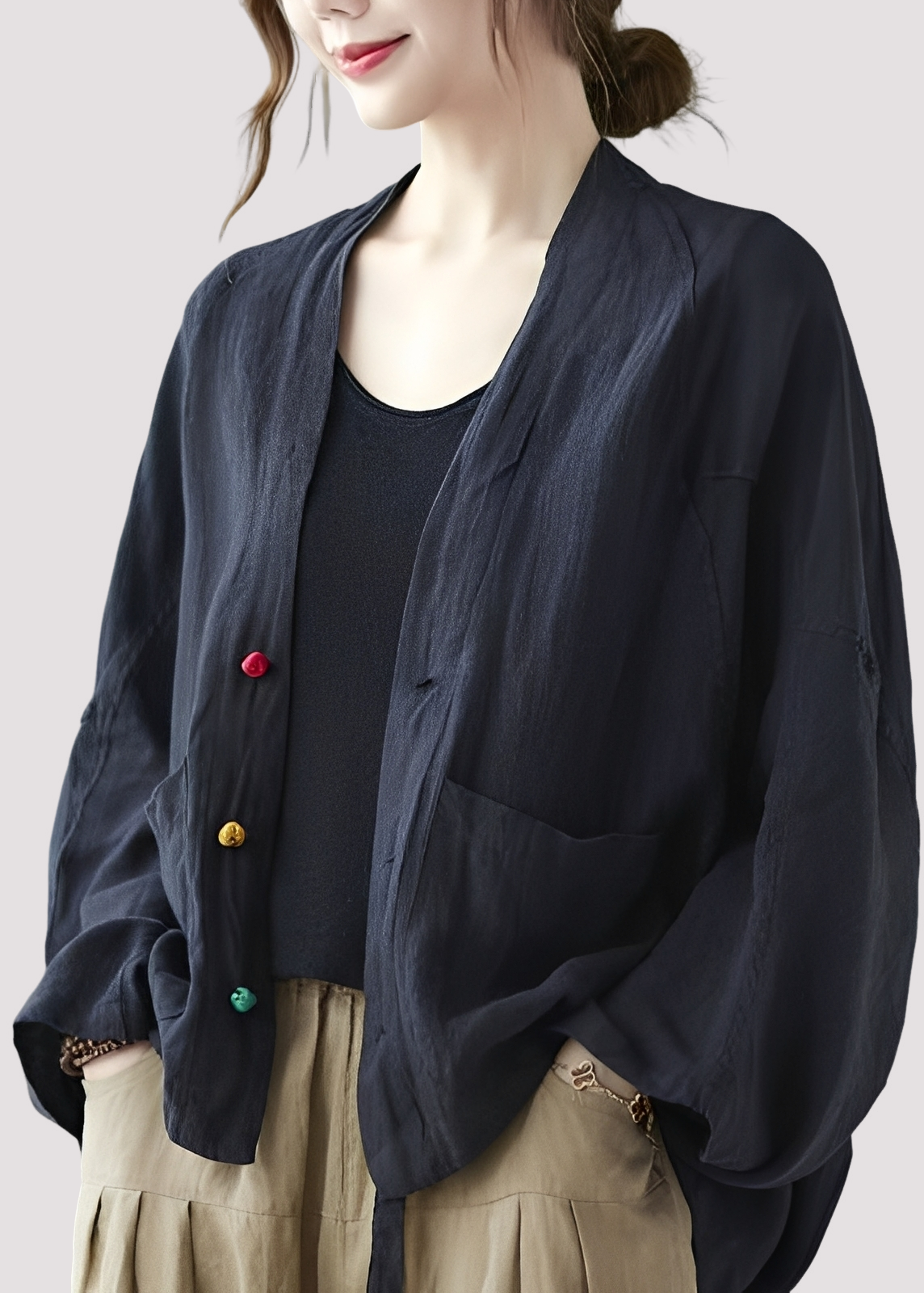 Tilly - Cardigan ample et décontracté avec poches pour femmes