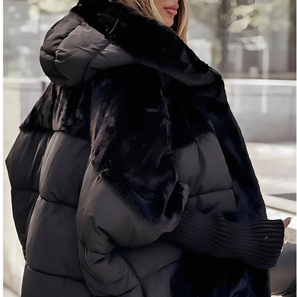 Barbara - Blouson aviateur luxueux à capuche pour femme