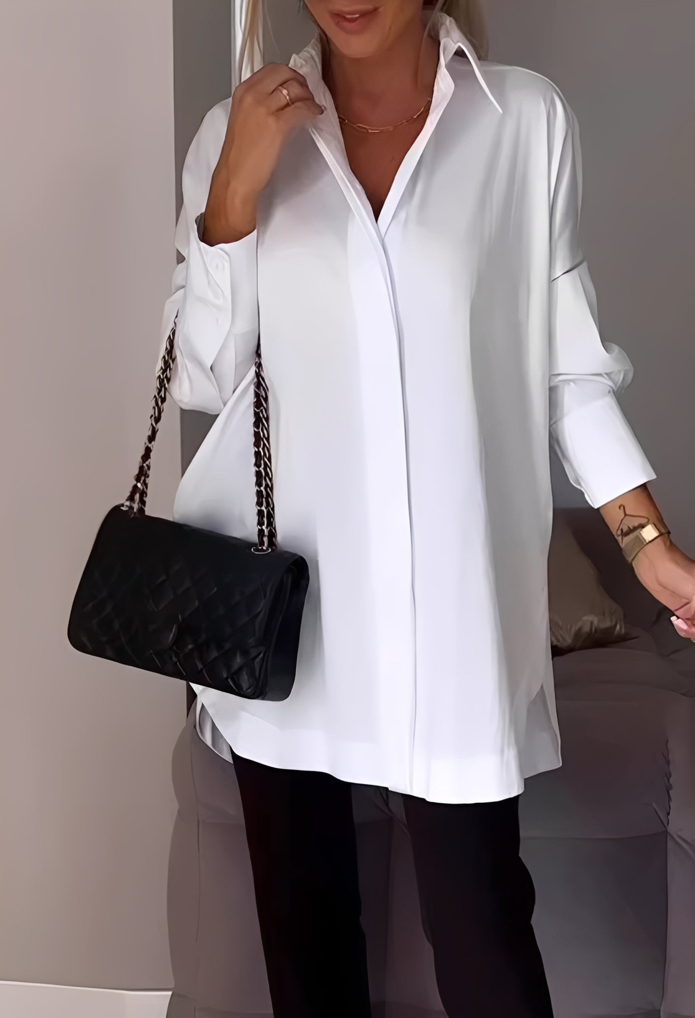 Lauren - Blouse élégante à manches longues