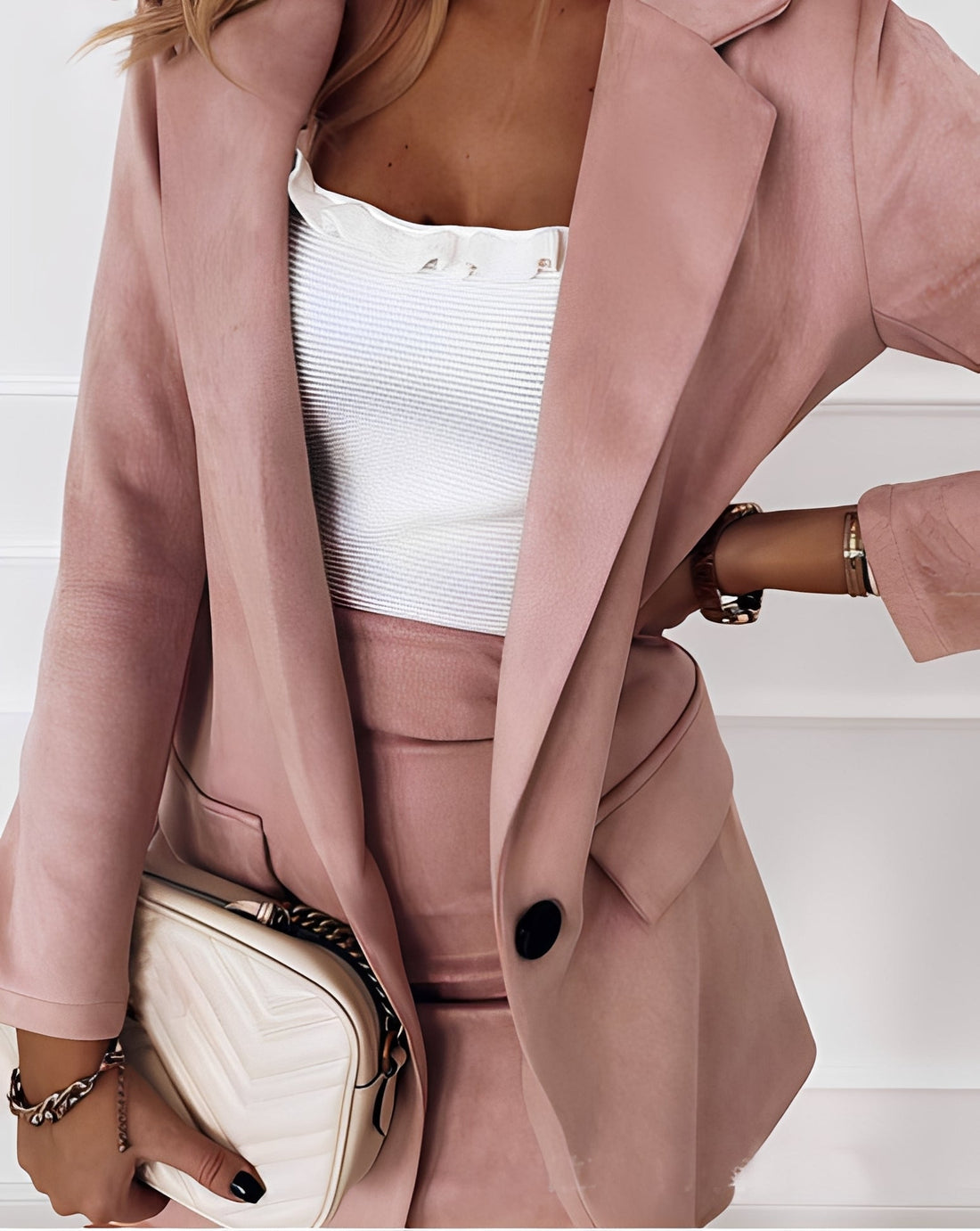 Katelyn - Ensemble blazer et mini-jupe