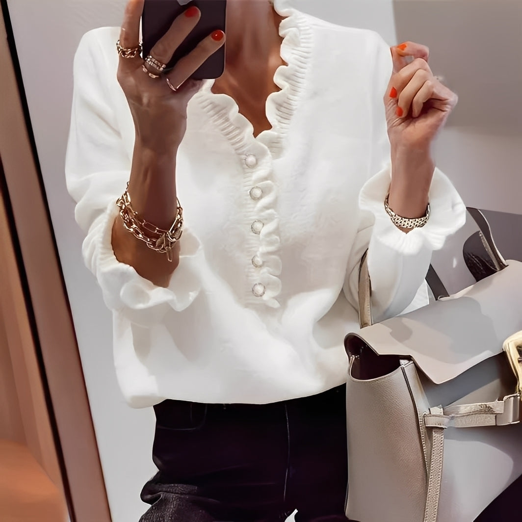 Isabella - Pull tricoté raffiné avec boutons pour dames