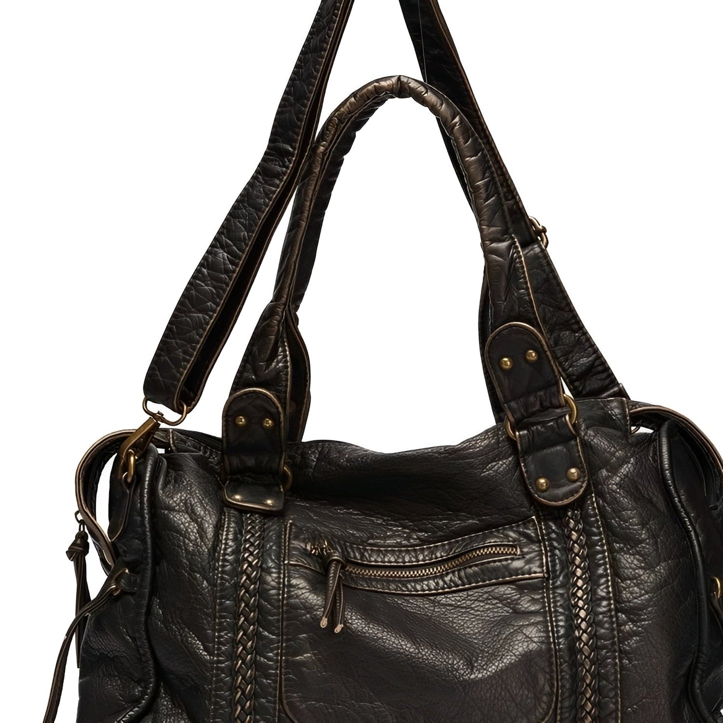 Hollie - Elegante Ledertasche mit Reißverschluss für Damen