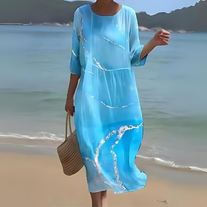 Alina – Robe Midi Fluide